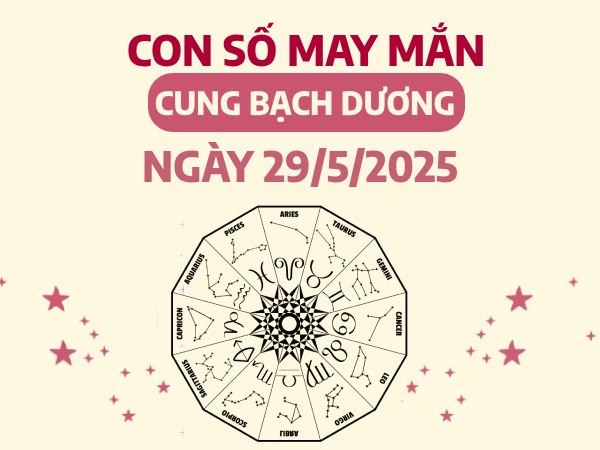 Bật mí con số tài lộc cung Bạch Dương ngày 29/5/2025